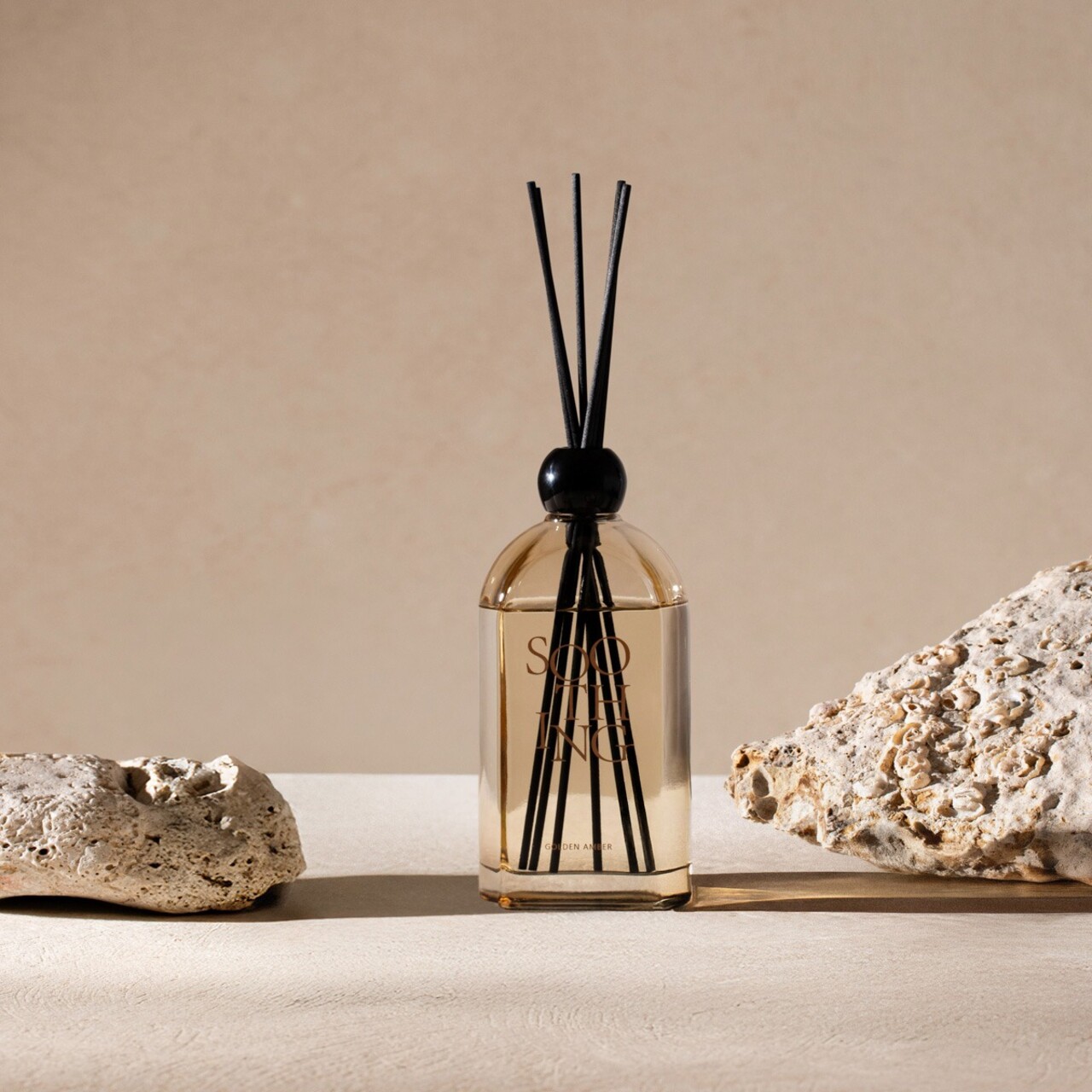 Difuzor de parfum cu betisoare Zen Ritual, Homla, 500 ml, sticla, bej - imagine 6